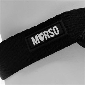 MORSO MINI HONDENTUIG VERSTELBAAR GERECYCLED ZWART 32-41X2,5 CM