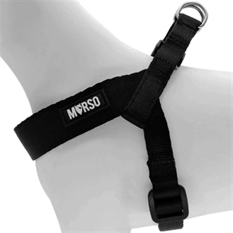 MORSO MINI HONDENTUIG VERSTELBAAR GERECYCLED ZWART 32-41X2,5 CM