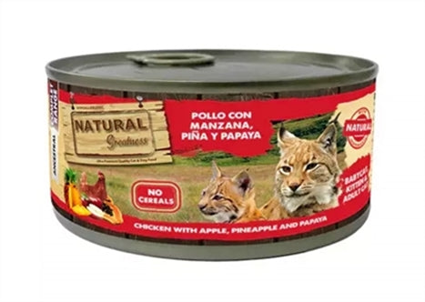 NATURAL GREATNESS CHICKEN / APPLE / PINEAPPLE / PAPAYA 185 GR