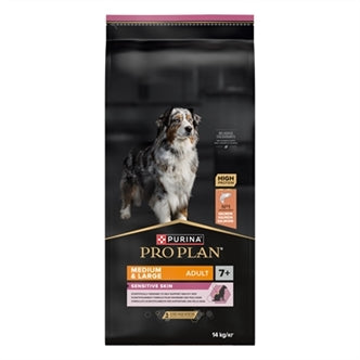 PRO PLAN DOG ADULT MEDIUM / LARGE 7 + SENSITIVE SKIN 14 KG