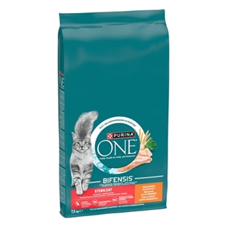 PURINA ONE STERILCAT KIP / TARWE 7,5 KG