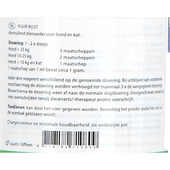 PUUR NATUUR TRANQUIL (RUST) HOND EN KAT 75 GR