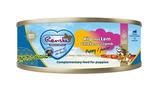 RENSKE HOND PUP/JUNIOR VERS VLEES KIP / LAM 24X95 GR