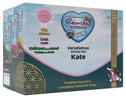 RENSKE VERS VLEES VARIATIEBOX KATE KIP / LAM / KALKOEN / EEND 12X395 GR