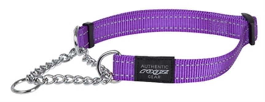 ROGZ FOR DOGS FANBELT HALFSLIP HALSBAND PAARS 20 MMX34-56 CM