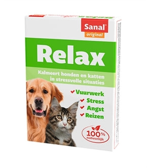 SANAL DOG / CAT RELAX KALMERINGSTABLET 15 TABLETTEN