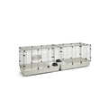 SAVIC CLUBIX 200 KNAAGDIERKOOI ZWART / LICHTGRIJS 200X50X63,5 CM
