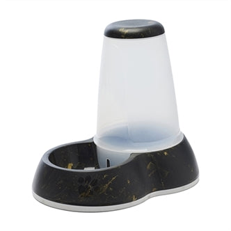 SAVIC DRINKBAK LOOP MARBLE ZWART / GOUD 32,5X22X29 CM 3 LTR