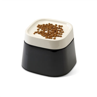 SAVIC ERGO CUBE VOERBAK CREME / ZWART 22X22X16 CM