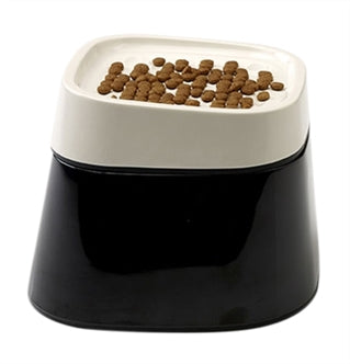 SAVIC ERGO CUBE VOERBAK CREME / ZWART 22X22X16 CM