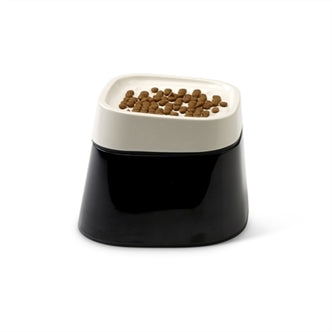 SAVIC ERGO CUBE VOERBAK CREME / ZWART 22X22X16 CM