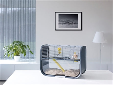 SAVIC HAMSTERKOOI GENEVA ANTRACIET / ZILVER 60X29X44 CM OP=OP