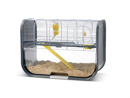 SAVIC HAMSTERKOOI GENEVA ANTRACIET / ZILVER 60X29X44 CM OP=OP