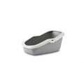 SAVIC KATTENBAK ASEO GRIJS / WIT 56X39X27,5 CM