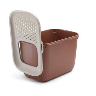 SAVIC KATTENBAK HOP IN CHAMPAGNE ROZE / TERRACOTTA 58,5X39X39,5 CM