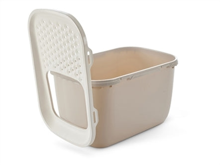 SAVIC KATTENBAK HOP IN GIANT WIT / MOKKA 74X50X43,5 CM