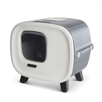 SAVIC KATTENBAK MIRA DELUXE ANTRACIET / WIT 55,5X44X49,5 CM