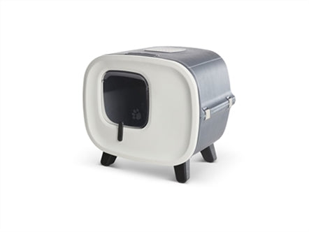 SAVIC KATTENBAK MIRA DELUXE ANTRACIET / WIT 55,5X44X49,5 CM