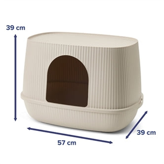 SAVIC KATTENBAK MOONA MOKKA 57X39X39 CM