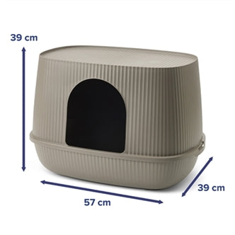 SAVIC KATTENBAK MOONA WARM GRIJS 57X39X39 CM