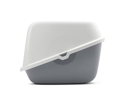 SAVIC KATTENBAK NESTOR GIANT WIT / LICHTGRIJS 75,5X56X55,5 CM