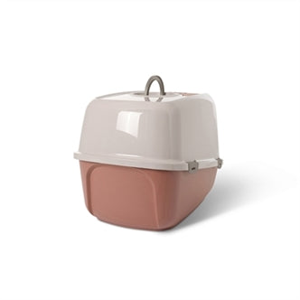 SAVIC KATTENBAK NESTOR JUMBO CHAMPAGNE ROZE / TERRACOTTA 66,5X48,5X46,5 CM