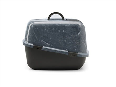 SAVIC KATTENBAK NESTOR JUMBO MARBLE GRIJS / ZWART 66,5X48,5X46,5 CM