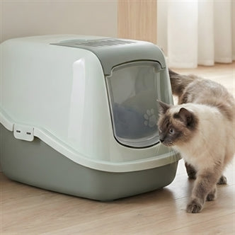 SAVIC KATTENBAK NESTOR MINTGROEN / EUCALYPTUS GROEN 56X39X38,5 CM