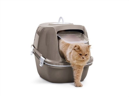 SAVIC KATTENBAK REINA SIFT WARMGRIJS 64X46X48 CM