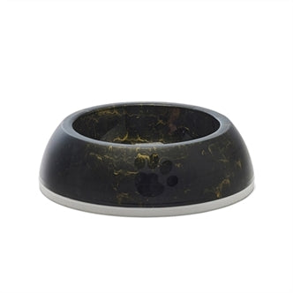 SAVIC VOERBAK DELICE 2 MARBLE ZWART / GOUD 20,5X20,5X6,5 CM 600 ML