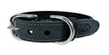 SAZZZ HALSBAND HOND NOMAD VINTAGE LEER ANTRACIET 32-39X2 CM OP=OP