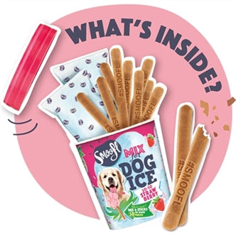SMOOFL IJSMIX VOOR HONDEN AARDBEI 160 GR OP=OP