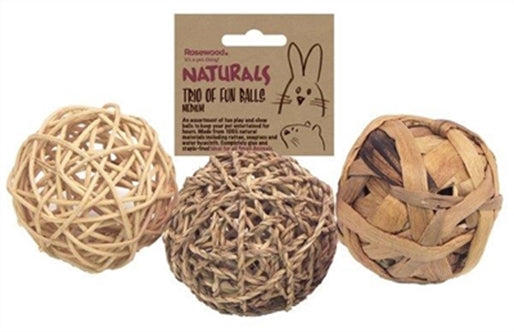 TRIO OF FUN BALLS MEDIUM 8 CM