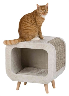 TRIXIE ALICIA RELAX HUIS LICHTGRIJS / GRIJS GEMELEERD 48X48X38 CM