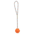 TRIXIE BAL AAN TOUW NATUURRUBBER DRIJVEND ORANJE 4,5 CM / 35 CM
