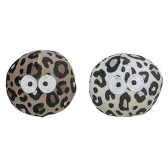 TRIXIE BAL MET OGEN PANTERPRINT MET KATTENKRUID / CATNIP ASSORTI 5,5 CM 2 ST