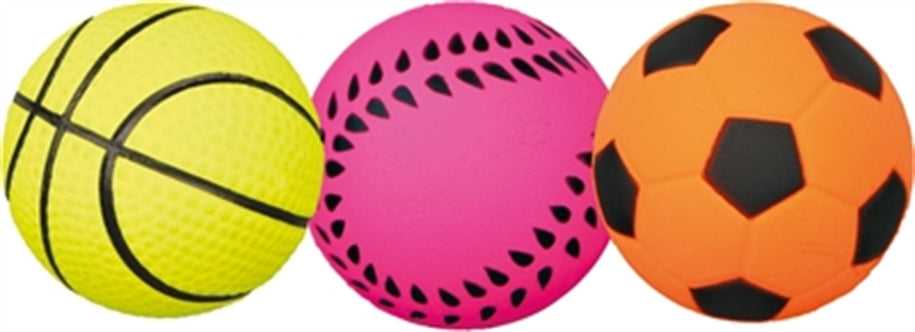 TRIXIE BAL NEON DRIJVEND SCHUIMRUBBER ASSORTI 4,5X4,5X4,5 CM