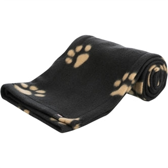 TRIXIE BEANY FLEECE HONDENDEKEN ZWART 100X70CM