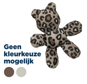 TRIXIE BEER PLUCHE PANTERPRINT MET KATTENKRUID / CATNIP ASSORTI 12 CM
