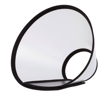 TRIXIE BESCHERMKRAAG MET KLITTENBAND KUNSTSTOF TRANSPARANT 25-32X12 CM