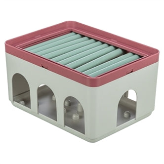 TRIXIE CAT ACTIVITY ROD BOX WIT / BORDEAUX 20X16X12 CM