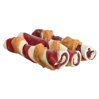 TRIXIE DENTA FUN BARBECUE CHICKEN CHEWING ROLLS 12 CM 3 ST 105 GR