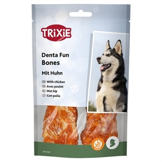TRIXIE DENTA FUN CHICKEN CHEWING BONES 2X60GR 11 CM