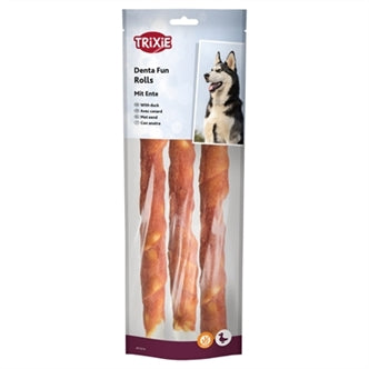 TRIXIE DENTA FUN DUCK CHEWING ROLLS 28 CM 250 GR