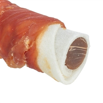 TRIXIE DENTA FUN STICK MET EEND EN KIPPENLEVER 28 CM 40 ST
