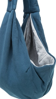 TRIXIE DRAAGTAS BUIKDRAGER SLING BLAUW / GRIJS 22X20X60 CM