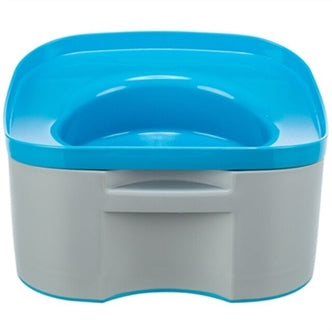 TRIXIE DRINKBAK REISBAK STRONG DONKERGRIJS / PETROL 21X21X11 CM OP=OP
