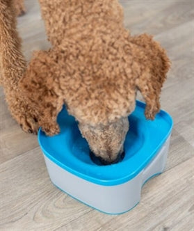 TRIXIE DRINKBAK REISBAK STRONG DONKERGRIJS / PETROL 21X21X11 CM OP=OP