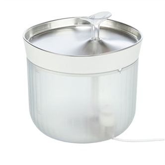 TRIXIE DRINKFONTEIN AQUA CLEAR KUNSTSTOF / RVS WIT 18X18X16 CM