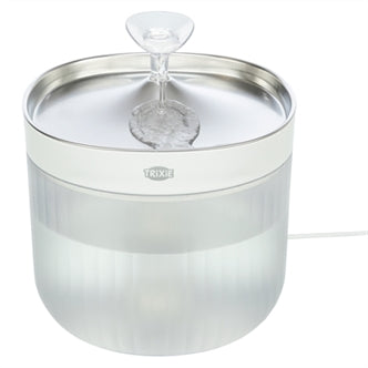 TRIXIE DRINKFONTEIN AQUA CLEAR KUNSTSTOF / RVS WIT 18X18X16 CM